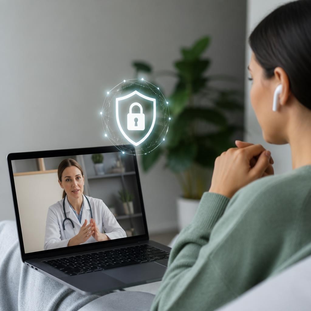 Como garantir a privacidade dos dados em consultas por telemedicina?