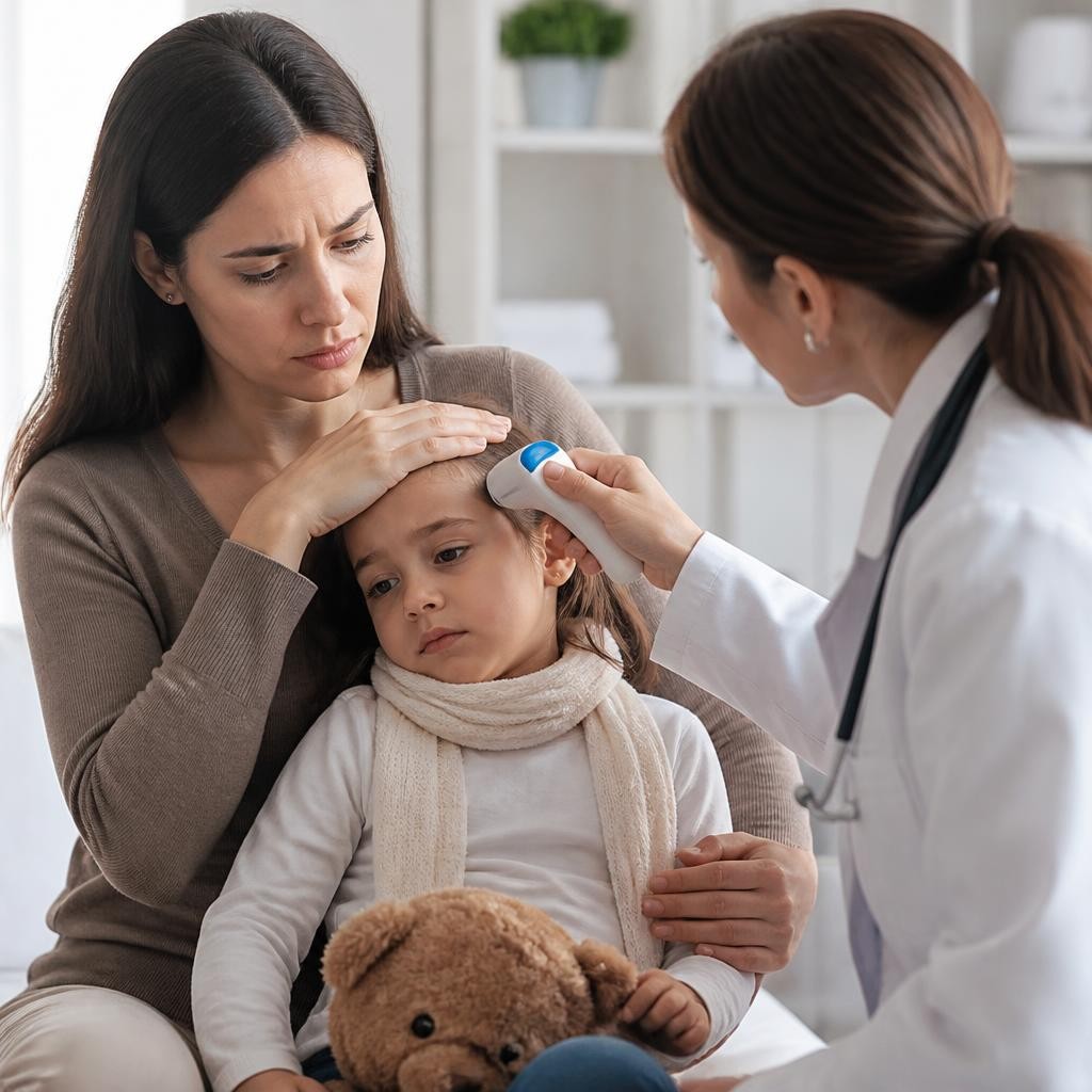 Quando levar a criança ao médico por febre alta ou persistente?