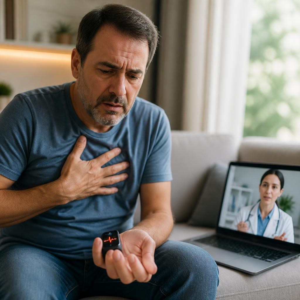 Quais sinais de alerta para arritmias e quando buscar teleconsulta?