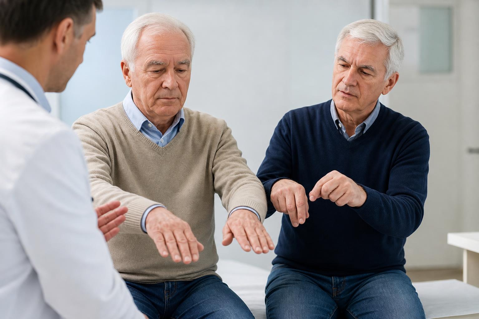Como diferenciar tremor essencial de tremor parkinsoniano?