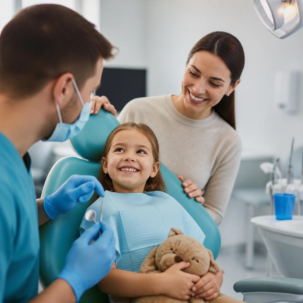 Quais são os principais benefícios do plano odontológico familiar para crianças pequenas?