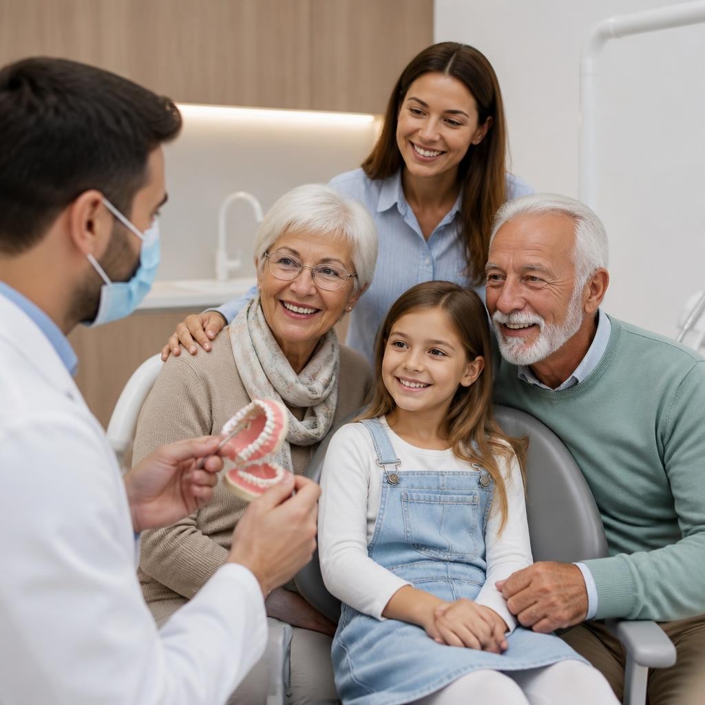 Quais cuidados familiares devem ter ao escolher plano odontológico com cobertura para crianças e idosos?