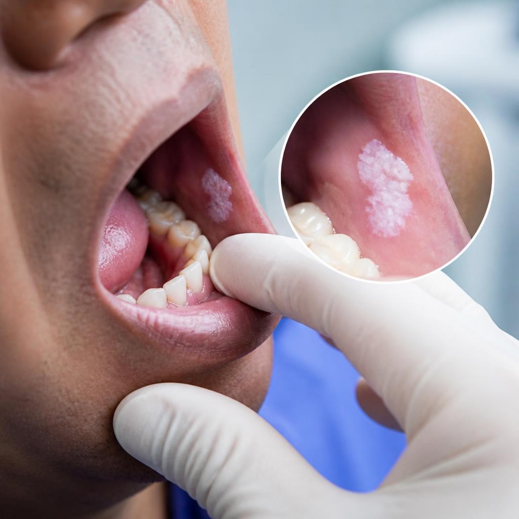 Mancha branca que não sai da boca: pode ser leucoplasia?